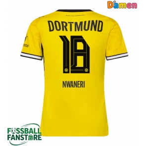Borussia Dortmund Ethan Nwaneri #18 Replik Heimtrikot Damen 2026-27 Kurzarm